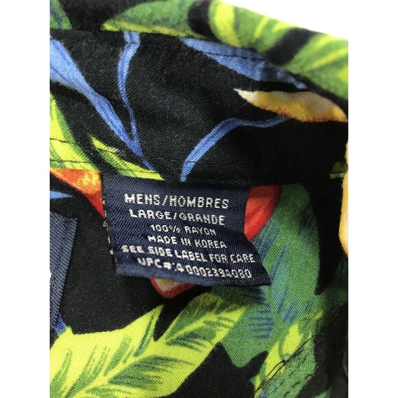 Puritan Hawaiian Button-Down Shirt Hot Sauce Drinks Bloody Mary Men's Size Large - Picture 5 of 8